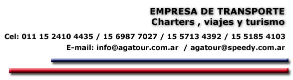Aga Tour - Servicio de charters
